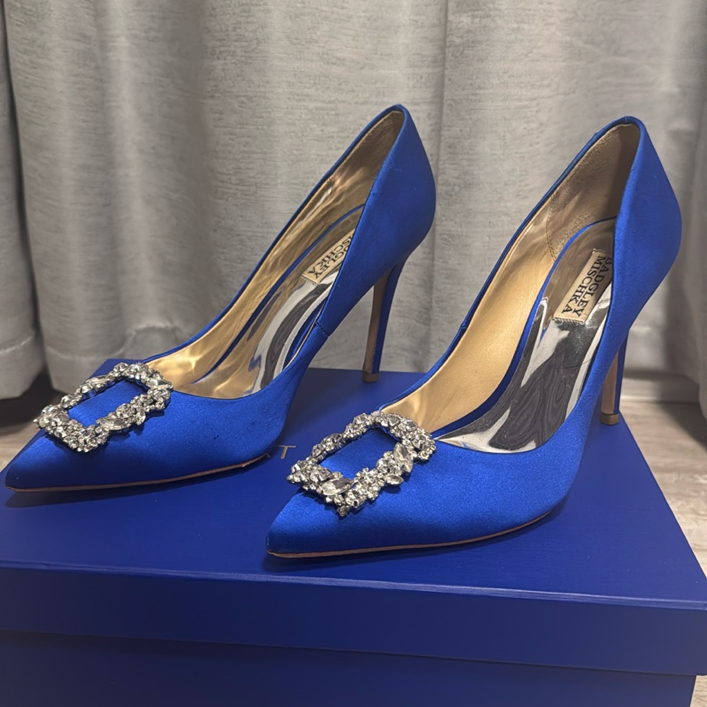 Badgley Mischka Slightly Worn High Heel, Good Condition.